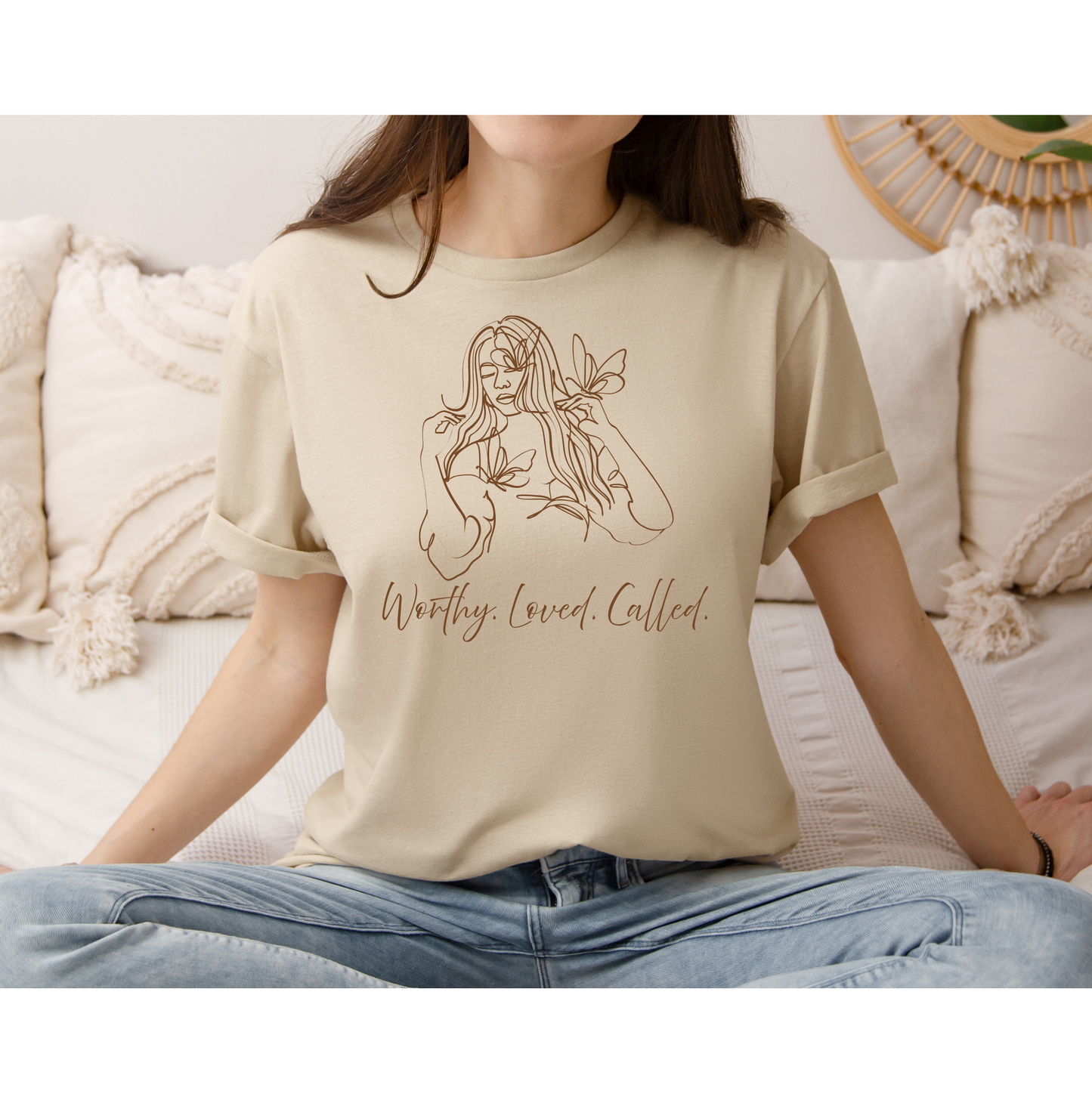 Worthy,Loved, Called, – Christian Women’s T-Shirt