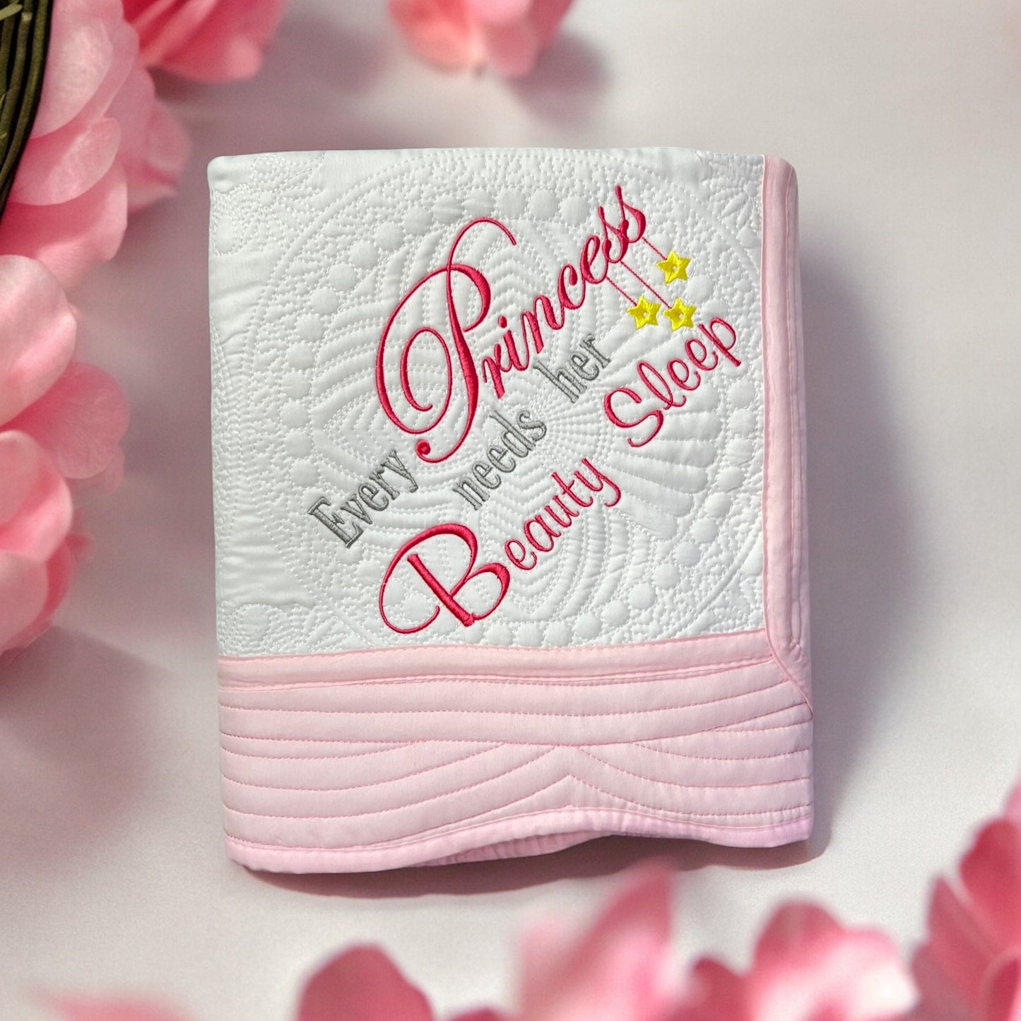 Custom Baby Blanket, Embroidered, Personalized, Newborn Girl, Coming Home, Baby Shower Keepsake Gift, Nursery Decor, Expecting Mom Gift - JJHG Custom Designs