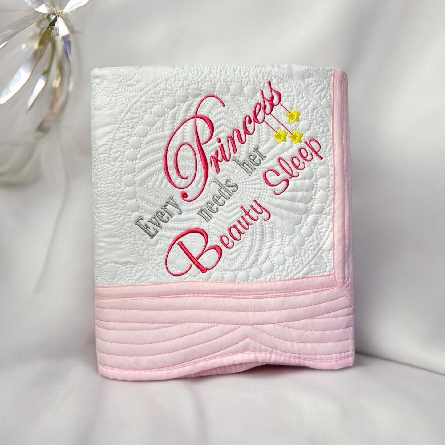 Custom Baby Blanket, Embroidered, Personalized, Newborn Girl, Coming Home, Baby Shower Keepsake Gift, Nursery Decor, Expecting Mom Gift - JJHG Custom Designs