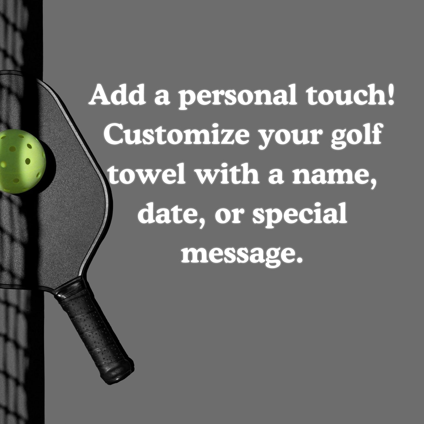 Personalized Pickleball Towel with Embroidery for Players' Gift - JJHG Custom Designs