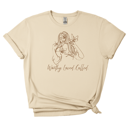 Worthy,Loved, Called, – Christian Women’s T-Shirt